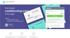 Desktop Screenshot of leaddevelop.com